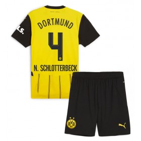 Borussia Dortmund Nico Schlotterbeck #4 Hjemme skjorte til barn 2024-25 Kortermet (+ korte bukser)